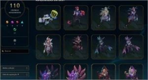 Conta de League of Legends (lol) com 752 skins LVL 454