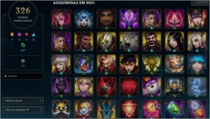 Conta de League of Legends (lol) com 752 skins LVL 454