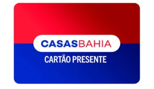 Cartão presente casas Bahia de 20 Reais
