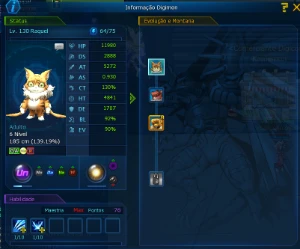 Conta Midgame LADMO Servidor Omegamon - Digimon Masters Online