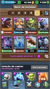 Conta Clash Royale Xp11 Corredor FULL