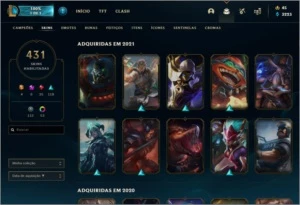 CONTA LOL 431 SKINS - GOLD - League of Legends