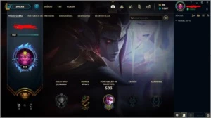 CONTA LOL 236 SKINS - League of Legends