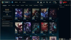 CONTA LOL 236 SKINS - League of Legends