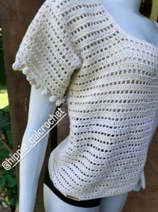 Blusa Anabela de Crochê - Artesanato e Personalizados