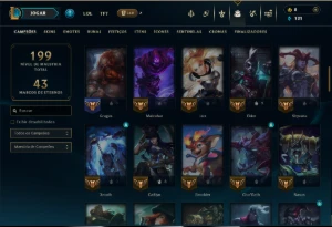 Esmeralda 4 com 80 Champs e 23 Skins +4 Vitoriosas - League of Legends LOL