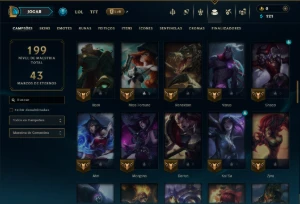 Esmeralda 4 com 80 Champs e 23 Skins +4 Vitoriosas - League of Legends LOL