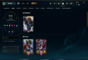 Esmeralda 4 com 80 Champs e 23 Skins +4 Vitoriosas - League of Legends LOL