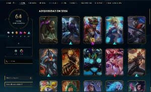 Conta de lol para mono katarina, não tem skin no valorant - League of Legends