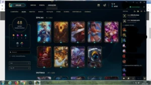 Conta Unranked, 121 Champ, 48 Skins. - League of Legends LOL