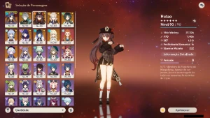 Genshin Impact - Ar56 , 10 Personagens T5 E 2 Armas T5