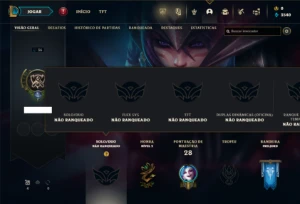 Unranked com 26 Champs e 3 Skins