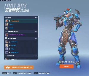 (Pc) Conta Overwatch, Shop/Collab Skins + 2820 Coins (Cash) - Blizzard