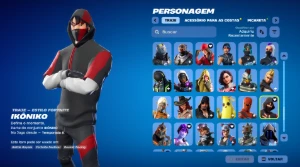 Conta Fortnite stw fundador + Travis Scott + Ikonik 