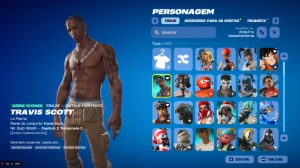 Conta Fortnite stw fundador + Travis Scott + Ikonik 