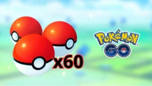 60 Pokebolas - Pokemon Go (35% a menos que o valor no Jogo)