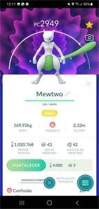 MEWTWO SHINY POKEMON GO - Pokémon