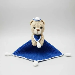 Naninha Ursinho Marinheiro Amigurumi - Artesanato e Personalizados