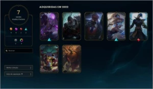 (PLAT3 57%) CONTA MAIN KAYN C/ KAYN ODISSEIA E 4 CROMAS - League of Legends LOL