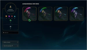 (PLAT3 57%) CONTA MAIN KAYN C/ KAYN ODISSEIA E 4 CROMAS - League of Legends LOL
