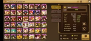 #302 C2 Alexandra ChunLiDark Seara Tiana Zaiross - Summoners War