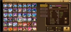#302 C2 Alexandra ChunLiDark Seara Tiana Zaiross - Summoners War