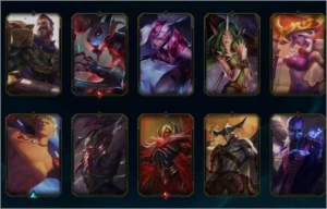 Conta com borda e elo diamante 4 46 skins - League of Legends LOL