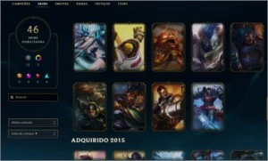 Conta com borda e elo diamante 4 46 skins - League of Legends LOL