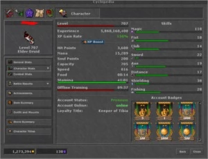 Vendo ED 705+ - Gentebra (no pvp br) COM HAT - Tibia