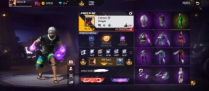 Conta Gemada Com Punho, 2 Angelical Feminina, Sombra Roxa - Free Fire