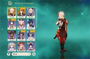 Conta genshin Kaedehara Kazuha+Childe ar 30 - Genshin Impact