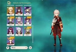 Conta genshin Kaedehara Kazuha+Childe ar 30 - Genshin Impact