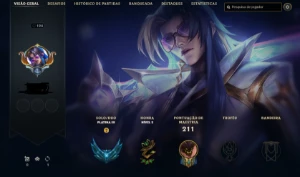 ⭐ Conta PLATINA 3 C/ Varias skins de prestigio ⭐ - League of Legends LOL