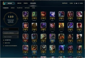 Conta de lol platina 4 150 reais - League of Legends