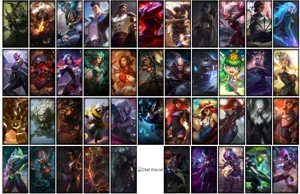 Conta bronze 1 com TODOS os champs e 160 Skins - League of Legends LOL