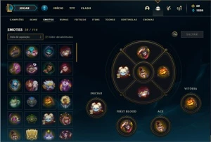 Conta bronze 3 com 33 Champs  e 13 Skins + 3 Fragmentos - League of Legends LOL