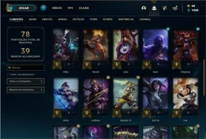 Conta bronze 3 com 33 Champs  e 13 Skins + 3 Fragmentos - League of Legends LOL