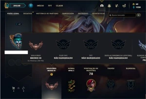 Conta bronze 3 com 33 Champs  e 13 Skins + 3 Fragmentos - League of Legends LOL