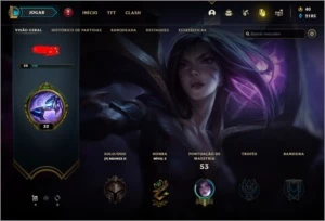 Conta unranked com skins e  icone raro 2014 - League of Legends LOL