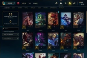 Conta unranked com skins e  icone raro 2014 - League of Legends LOL