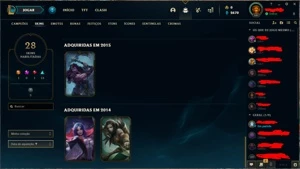 Conta Legue of Legends (lol) antiga ano 2013 - League of Legends
