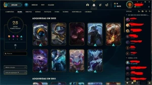 Conta Legue of Legends (lol) antiga ano 2013 - League of Legends