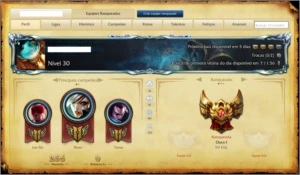 Conta GOLD I - League of Legends LOL