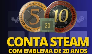 Contas Steam 20 ANOS + FULL ACESSO | CONTAS 2004/... |