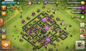 CV 8 Full, Tropas Full, Change Nick, 4 construtores, 1638 G - Clash of Clans