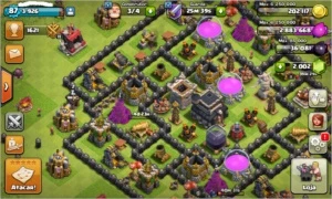 CV 8 Full, Tropas Full, Change Nick, 4 construtores, 1638 G - Clash of Clans