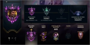 Conta mestre - League of Legends LOL