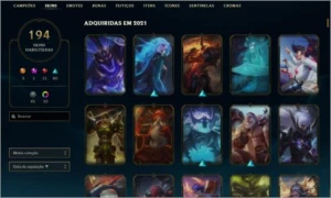 Conta mestre - League of Legends LOL