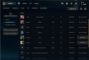 Conta ouro 1 com 25 Champs e 4 Skins - League of Legends LOL