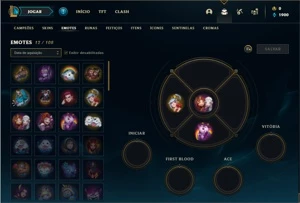Conta ouro 1 com 25 Champs e 4 Skins - League of Legends LOL